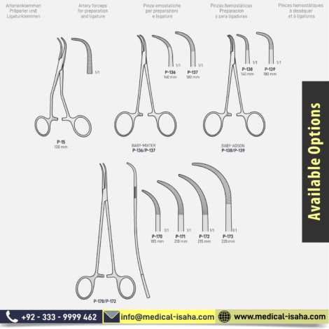 Artery forceps for preparation and ligature - Plastic Surgery Forcept - 3