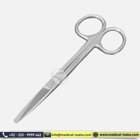 Handmade Operating Scissors Sharp Blunt 5.5 inch Straight Stainless Steel - ISAHA Medical