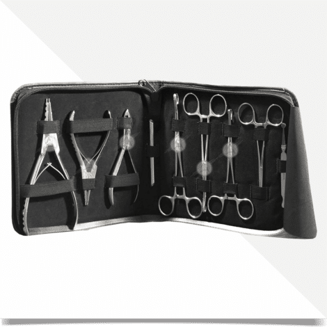 Piercing & Tattooing instruments set 9 pcs ISAHA Medical