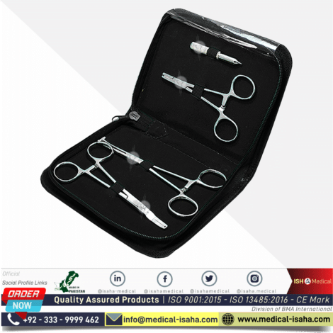 Handmade Piercing and Tattoo tools kit 4 pcs ISAHA Medical