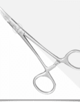 Dermal Anchor Holder Curved 5.5 inch - with three holes 1.5mm, 2mm, and 2.5mm Stainless Steel. - ISAHA Medical